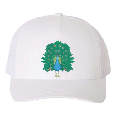 Peacock Bird Yupoong Adult 5-Panel Trucker Hat