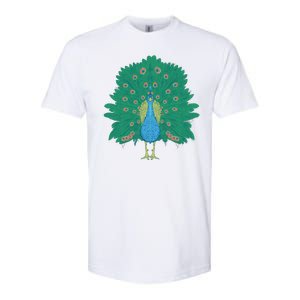 Peacock Bird Softstyle CVC T-Shirt