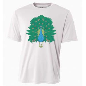 Peacock Bird Cooling Performance Crew T-Shirt