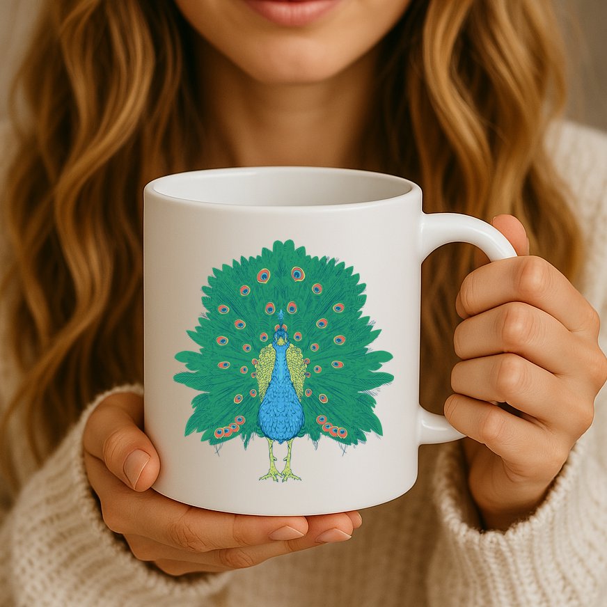 Peacock Bird Mug