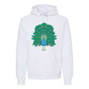 Peacock Bird Premium Hoodie