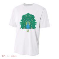 Peacock Bird Youth Performance Sprint T-Shirt