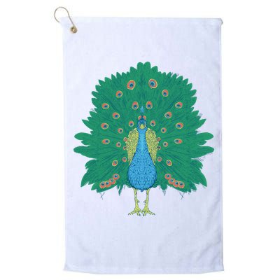 Peacock Bird Golf Towel