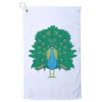 Peacock Bird Platinum Collection Golf Towel