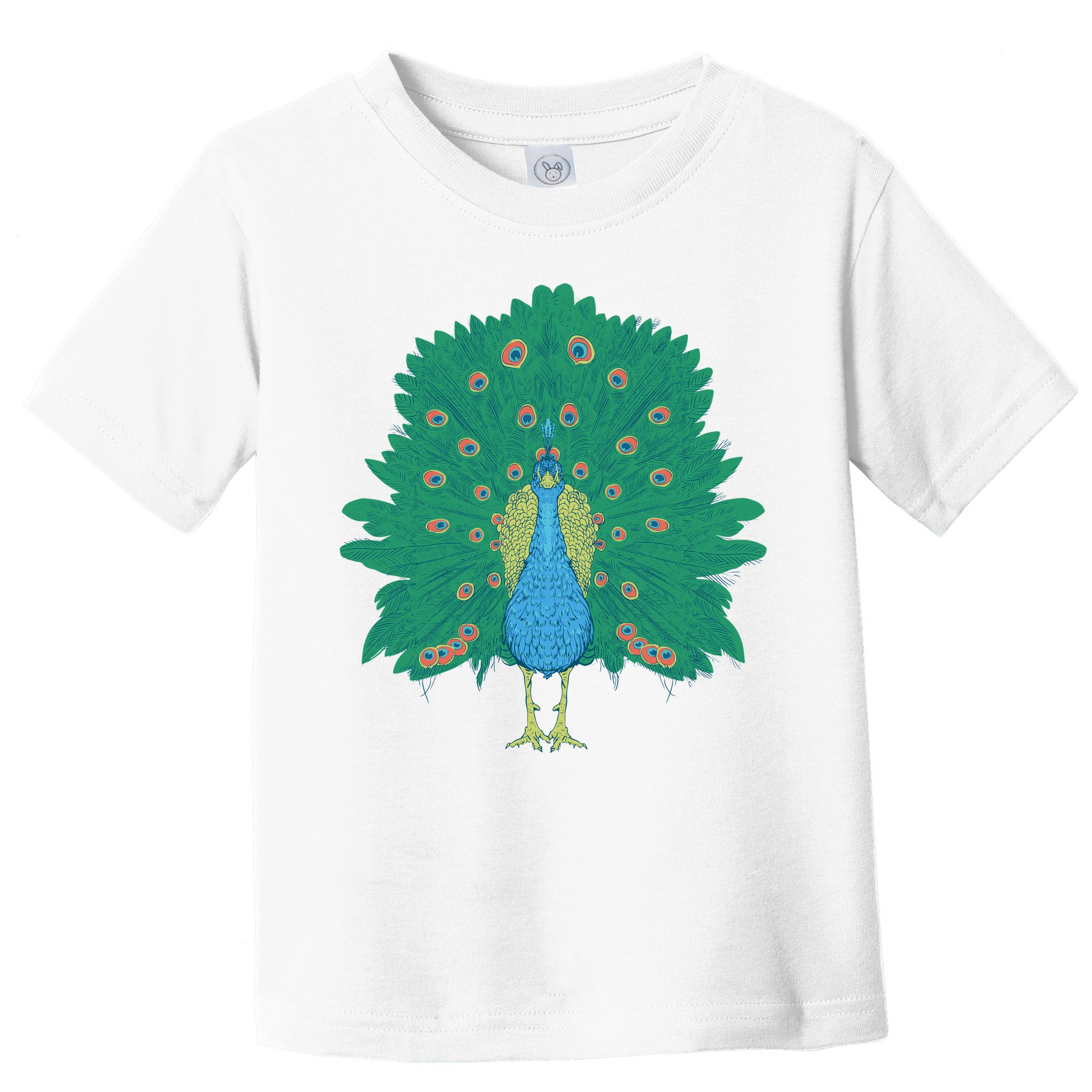 Peacock Bird Toddler T-Shirt