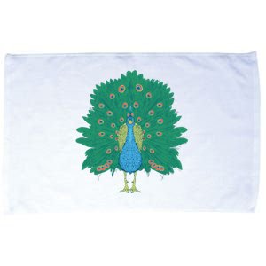 Peacock Bird Microfiber Hand Towel