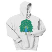 Peacock Bird Kids Hoodie