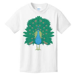 Peacock Bird Kids T-Shirt