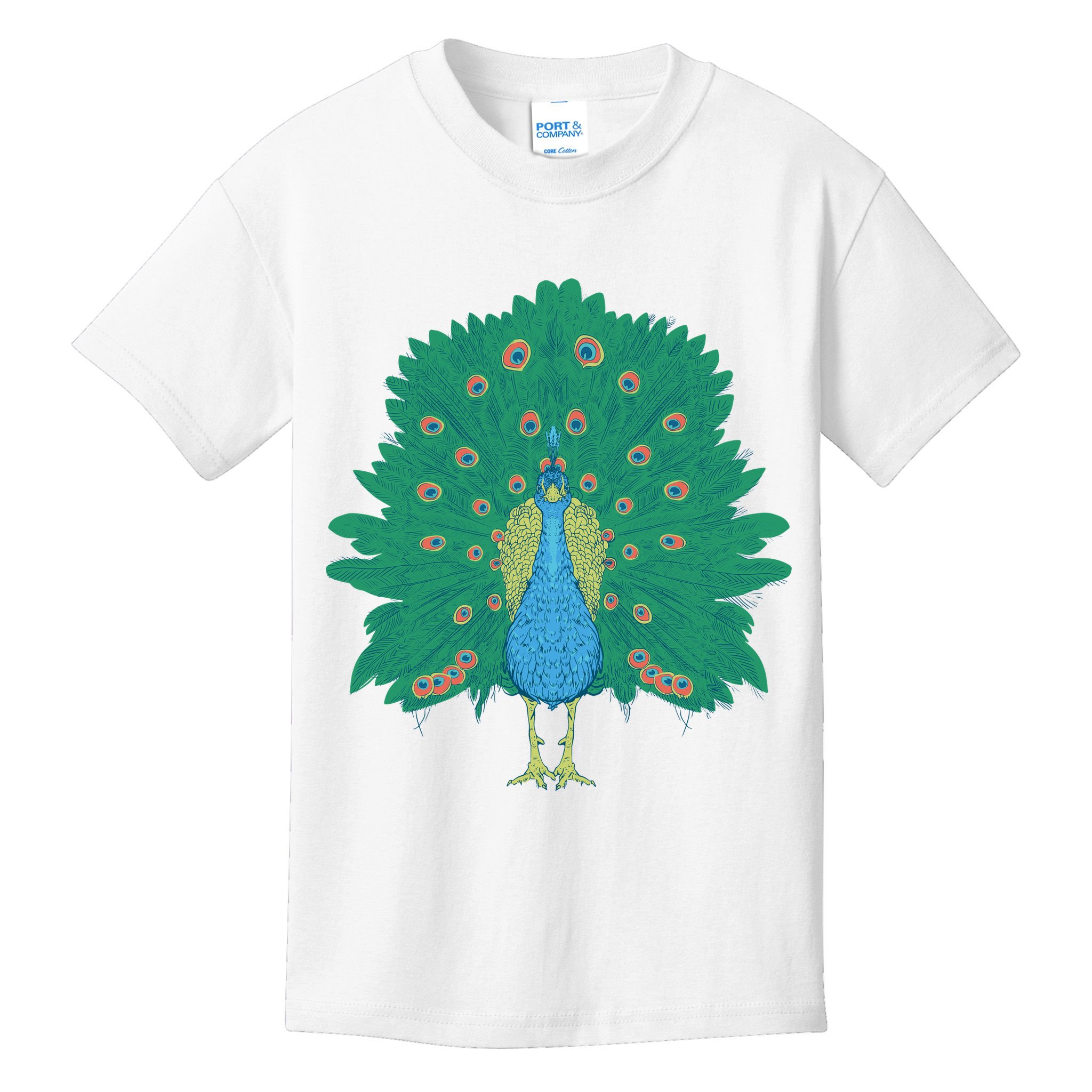 Peacock Bird Kids T-Shirt
