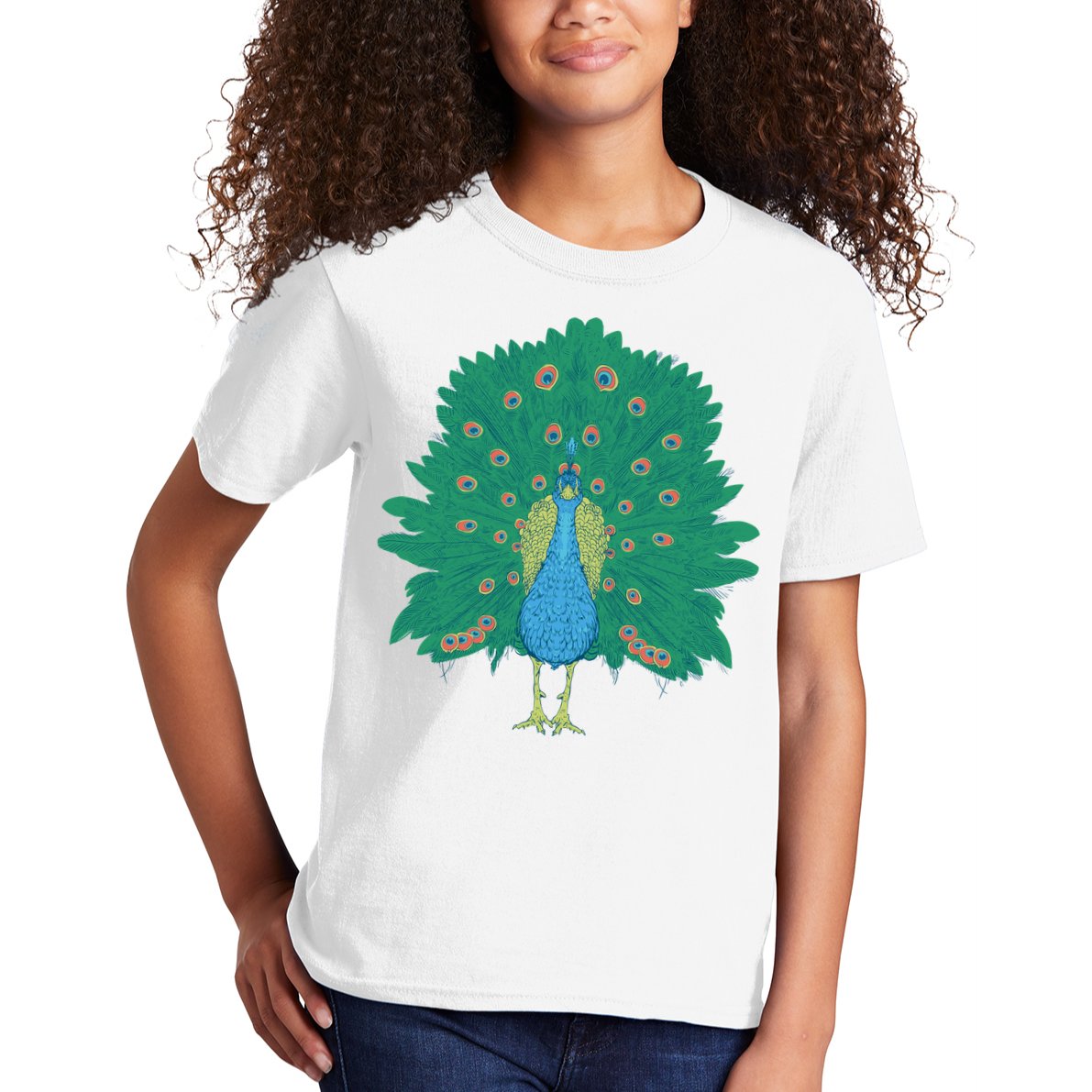 Peacock Bird Kids T-Shirt
