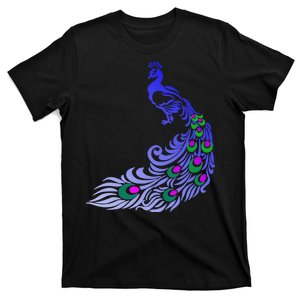 Peacock Colorful Illustration T-Shirt