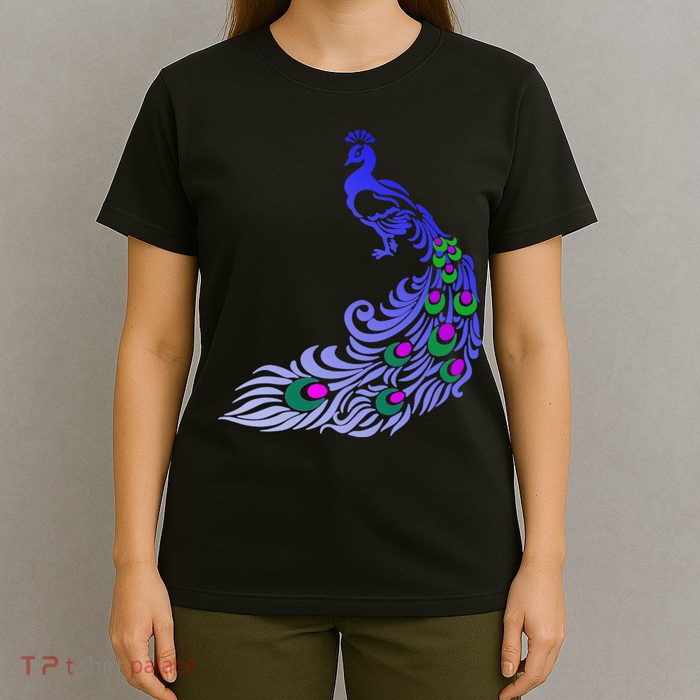 Peacock Colorful Illustration T-Shirt