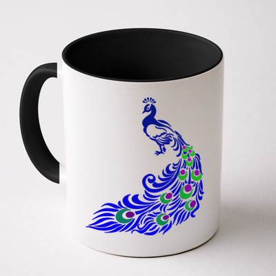Peacock Colorful Illustration Mug