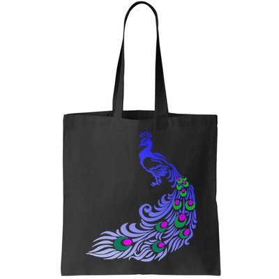 Peacock Colorful Illustration Bag