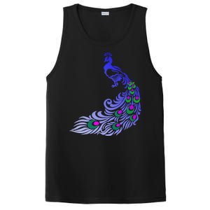 Peacock Colorful Illustration PosiCharge Competitor Tank