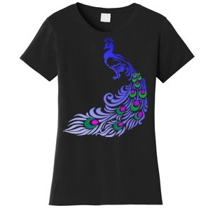 Peacock Colorful Illustration Women's T-Shirt