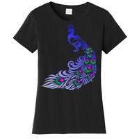 Peacock Colorful Illustration Women's T-Shirt