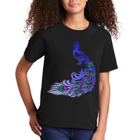 Peacock Colorful Illustration Kids T-Shirt