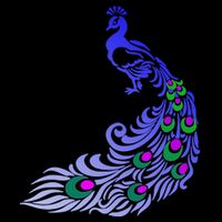 Peacock Colorful Illustration Kids T-Shirt