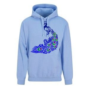 Peacock Colorful Illustration Unisex Surf Hoodie