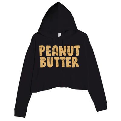 Peanut Butter Matching Crop Fleece Hoodie