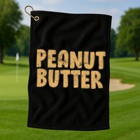 Peanut Butter Matching Golf Towel