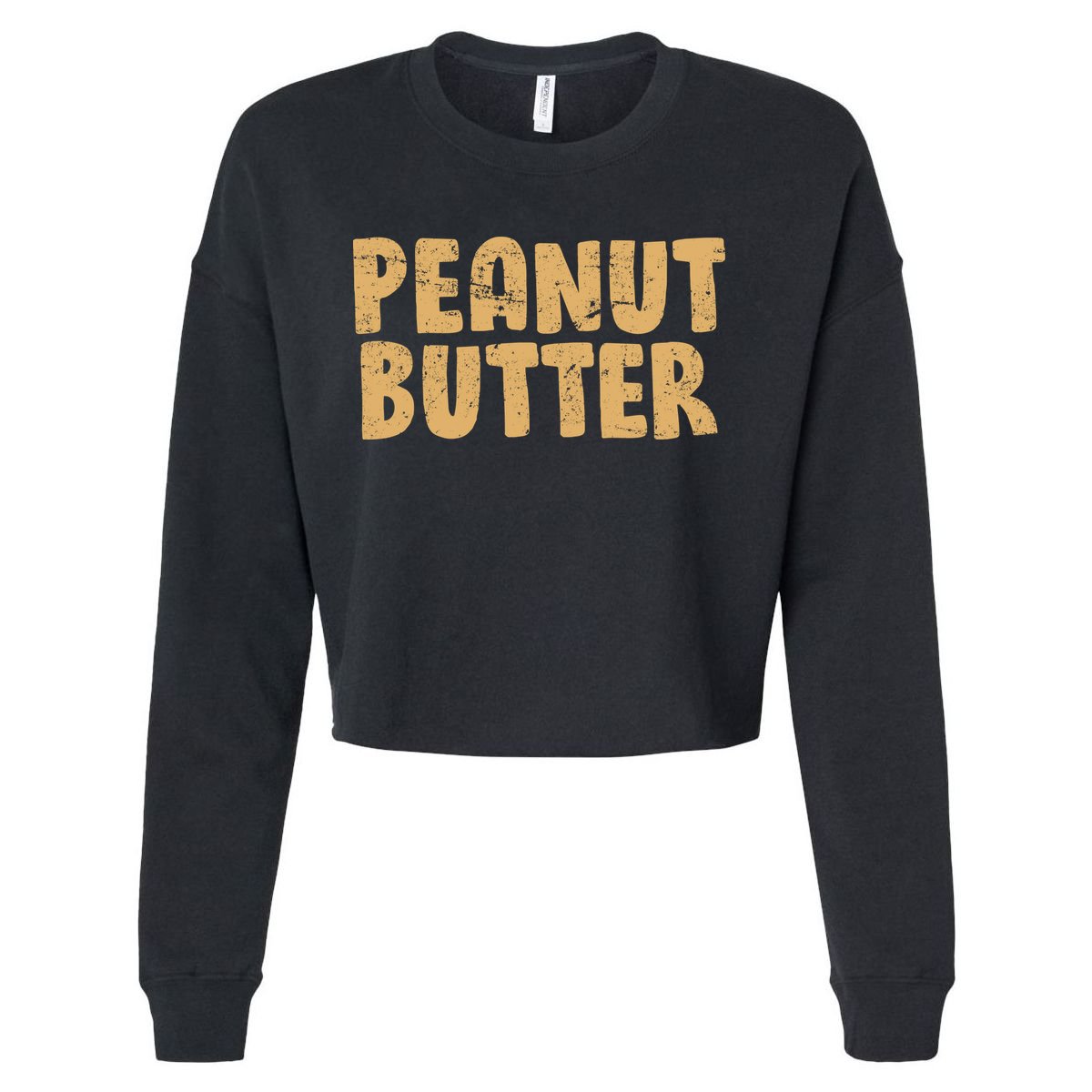 Peanut Butter Matching Cropped Pullover Crew