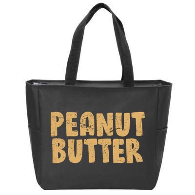 Peanut Butter Matching Zip Tote Bag