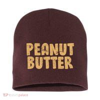 Peanut Butter Matching Short Acrylic Beanie