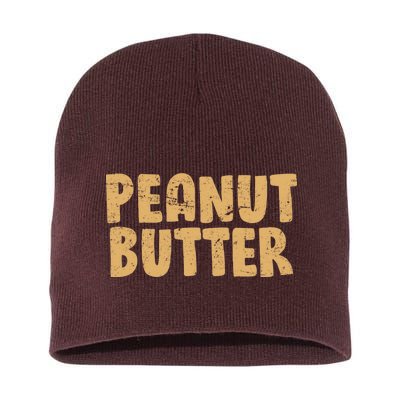 Peanut Butter Matching Short Acrylic Beanie