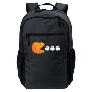 Pumpkin Eating Boo Ghost Gamer Halloween Gift Daily Commute Backpack