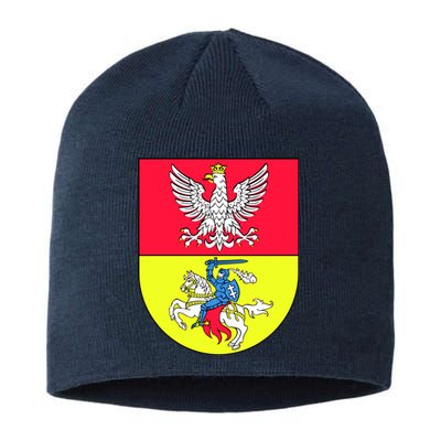 Polish Eagle Bialystok Coat Of Arms City Sustainable Beanie