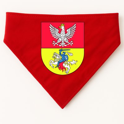 Polish Eagle Bialystok Coat Of Arms City USA-Made Doggie Bandana