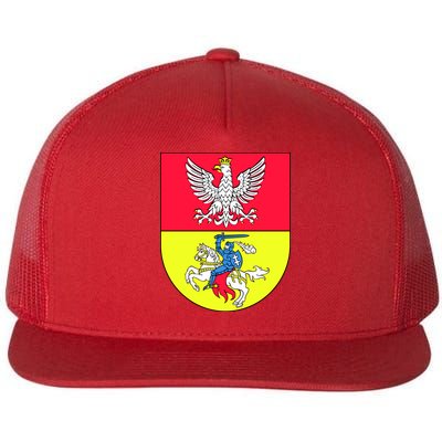 Polish Eagle Bialystok Coat Of Arms City Flatbill Hat