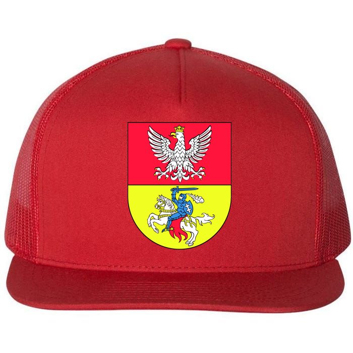Polish Eagle Bialystok Coat Of Arms City Flatbill Hat