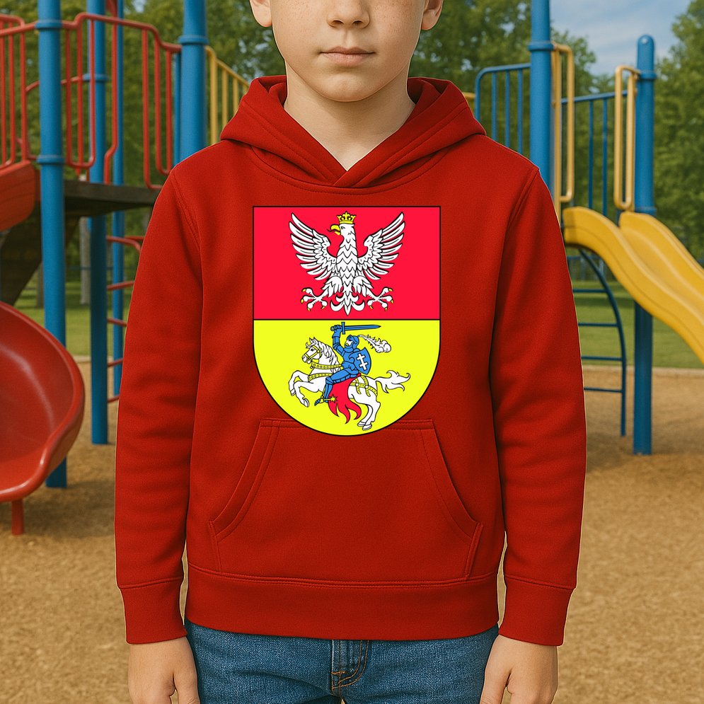 Polish Eagle Bialystok Coat Of Arms City Kids Hoodie