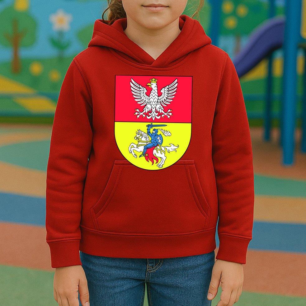 Polish Eagle Bialystok Coat Of Arms City Kids Hoodie