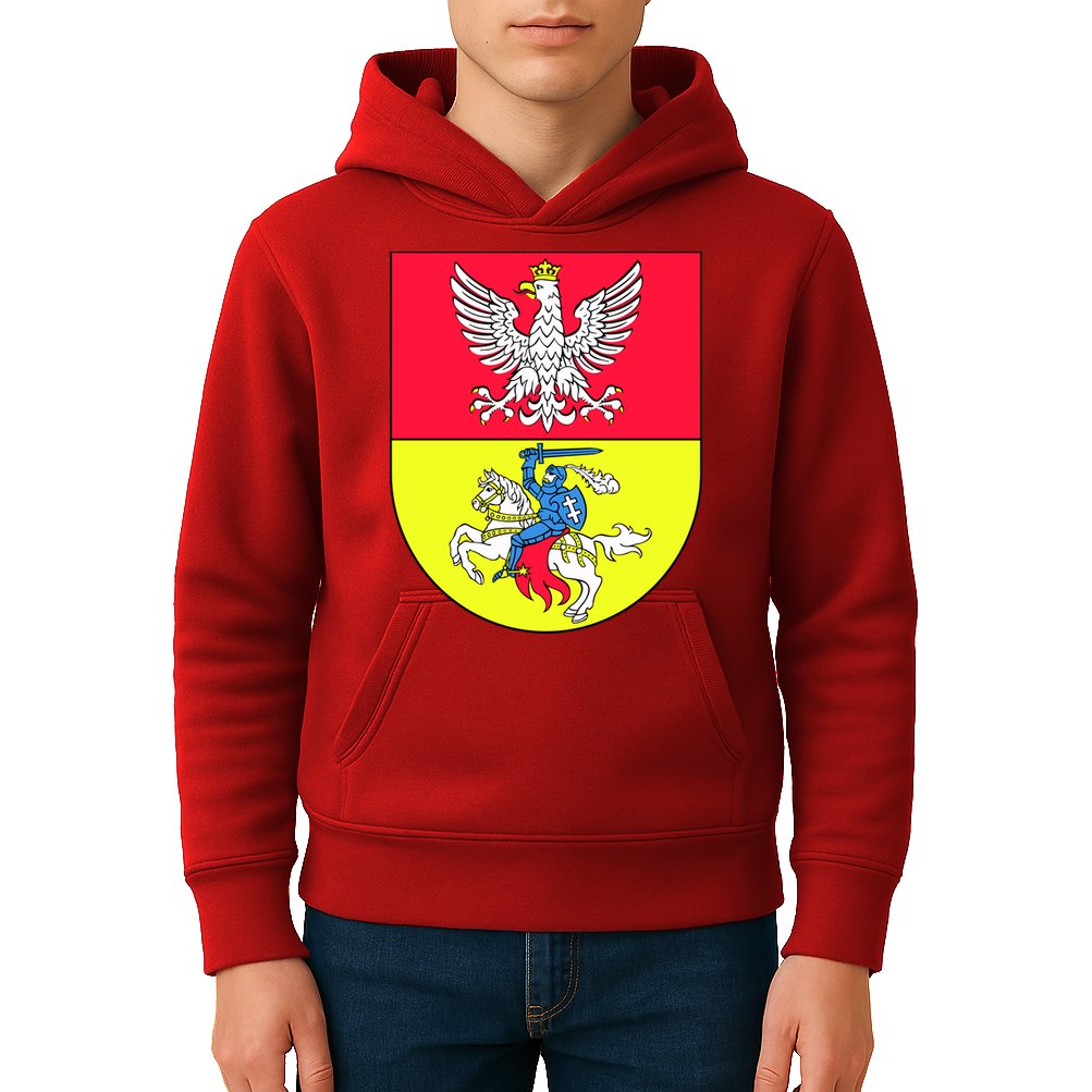 Polish Eagle Bialystok Coat Of Arms City Kids Hoodie