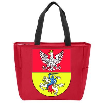 Polish Eagle Bialystok Coat Of Arms City Zip Tote Bag
