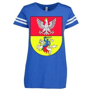 Polish Eagle Bialystok Coat Of Arms City Enza Ladies Jersey Football T-Shirt