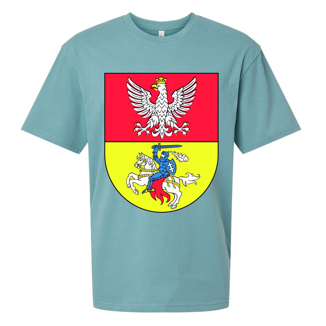Polish Eagle Bialystok Coat Of Arms City Sueded Cloud Jersey T-Shirt