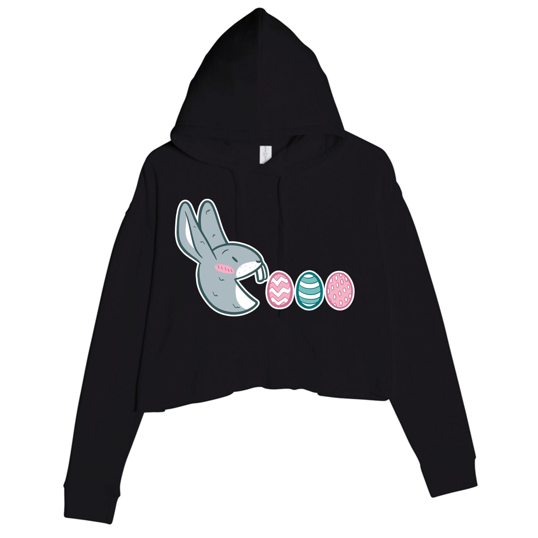 Pac Easter Bunny Crop Fleece Hoodie