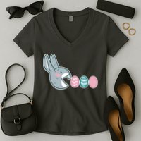 Pac Easter Bunny Women's V-Neck T-Shirt