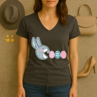 Pac Easter Bunny Women's V-Neck T-Shirt