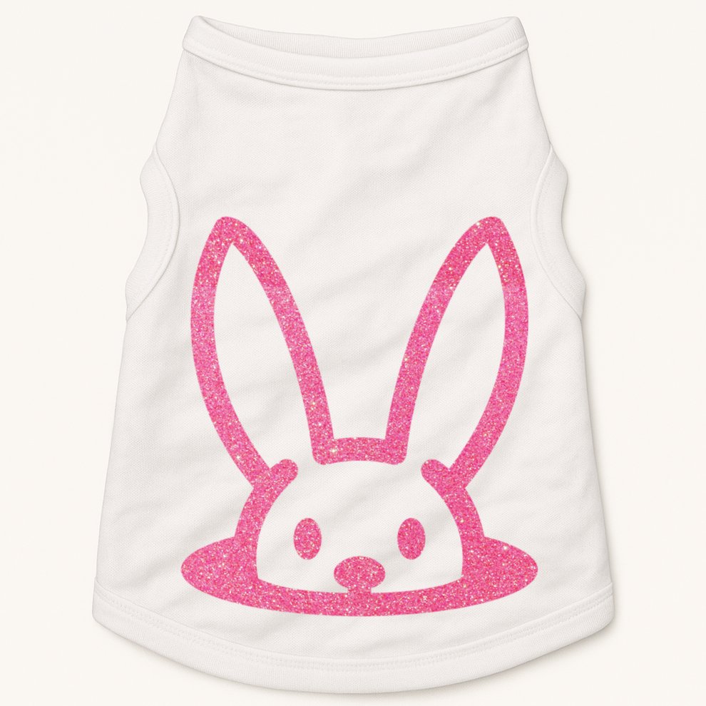 Peaking Easter Bunny Cute Doggie Tank