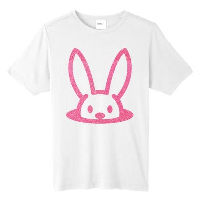 Peaking Easter Bunny Cute Tall Fusion ChromaSoft Performance T-Shirt