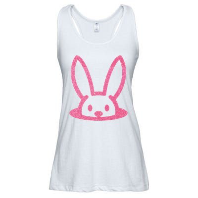 Peaking Easter Bunny Cute Ladies Essential Flowy Tank