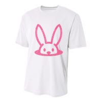 Peaking Easter Bunny Cute Youth Performance Sprint T-Shirt