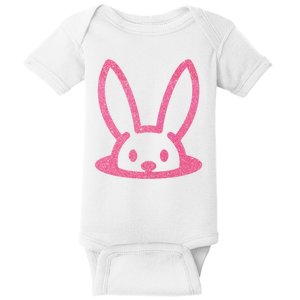 Peaking Easter Bunny Cute Baby Bodysuit