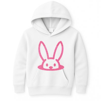 Peaking Easter Bunny Cute Kids Hoodie